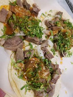 Product: A rare treasure in the Redding is served here! Lengua tacos require a special kind of, dare I say, tongue. Try them out and might be pleasantly surprised. - Taqueria Los Gordos in Redding, CA Mexican Restaurants