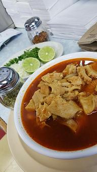 Product: Menudo is one of the well known cures after a night out at the bar. This tripe soup is served only on weekends and for a limited time is served with homemade corn tortillas(from 9am to 12pm). - Taqueria Los Gordos in Redding, CA Mexican Restaurants