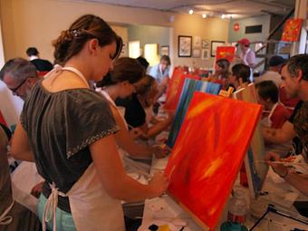 Product: Fun, step-by-step painting classes. - Teller Street Gallery & Studios in Wheat Ridge, CO Art Galleries & Dealers