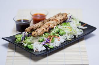 Product: Salmon Skewer - Teriyaki Yogi in Palm Springs, CA Japanese Restaurants