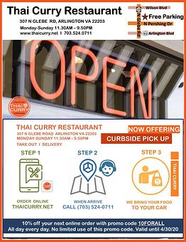 Product - Thai Curry in Arlington, VA Thai Restaurants