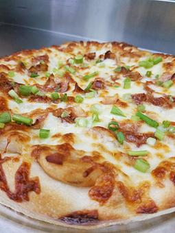 Product: With crispy and creamy potatoes, crispy bacon, gooey cheese and fresh scallions served with sour cream - The 78 Pub @ This Guy's Pizza in Johnston, RI Pizza Restaurant