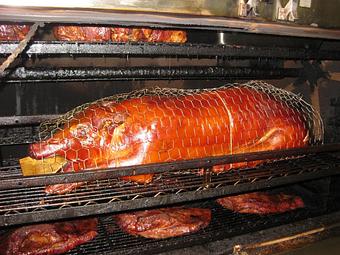 Product: If you order ahead of time and have a group you can get a 20 lb pig for here at the restaurant. - The BBQ Shack in Paola, KS Barbecue Restaurants