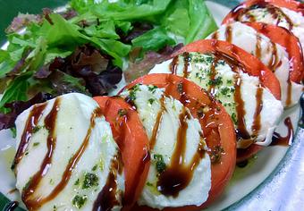 Product: Fresh Mozzarella & tomatoe with Balsamic Glaze - The Big A Grillehouse in East Stroudsburg, PA Steak House Restaurants