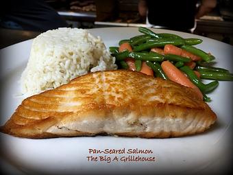 Product: Pan-seared or Fire-grilled Salmon - The Big A Grillehouse in East Stroudsburg, PA Steak House Restaurants