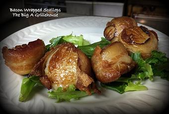 Product: Bacon Wrapped Scallops - The Big A Grillehouse in East Stroudsburg, PA Steak House Restaurants