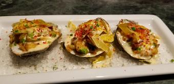 Product: Oysters Three Ways - The Brentwood Restaurant & Wine Bistro in Little River, SC European Cuisine