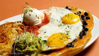 Product: Huevos Rancheros - The Bunnery Bakery & Restaurant in Downtown Jackson - Jackson, WY American Restaurants