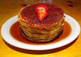 Product: Buttermilk Pancakes - The Bunnery Bakery & Restaurant in Downtown Jackson - Jackson, WY American Restaurants