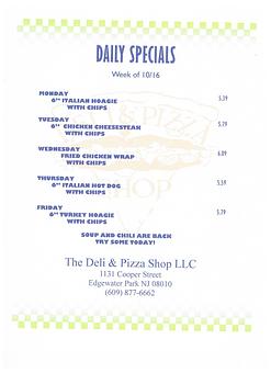 Product - The Deli & Pizza Shop in Beverly, NJ Pizza Restaurant