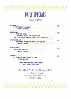 Product - The Deli & Pizza Shop in Beverly, NJ Pizza Restaurant