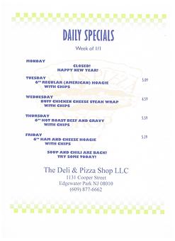 Product - The Deli & Pizza Shop in Beverly, NJ Pizza Restaurant