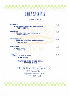 Product - The Deli & Pizza Shop in Beverly, NJ Pizza Restaurant