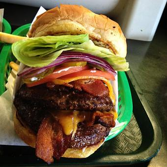 Product: Double Patty Burger - The Elephant Shack in Woodland, CA American Restaurants