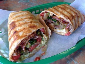 Product: Veggie Burrito with Bacon inside - The Elephant Shack in Woodland, CA American Restaurants