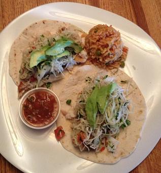 Product: Tilapia Tacos - The Lantern Of Lake Forest in Lake Forest, IL American Restaurants