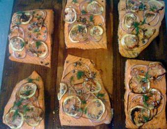 Product: cedar plank salmon - The Market in Historic Norcross - Norcross, GA American Restaurants