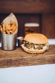 Product: Vegetarian Impossible Burger - The Office Tavern Grill in Morristown on The Green - Morristown, NJ American Restaurants