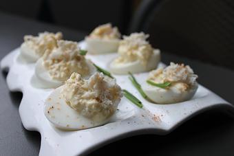 Product: Crabby Eggs - The Office Tavern Grill in Summit, NJ American Restaurants