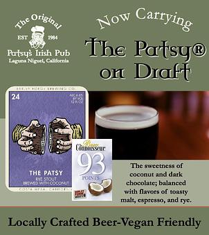 Product - The Original Patsy's Irish Pub, Laguna Niguel in Laguna Niguel, CA Bars & Grills