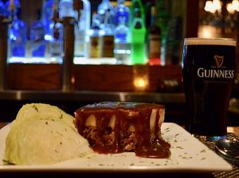 Product: Short rib, fresh ground beef, mashed potatoes, carrots, & cabbage - The Original Patsy's Irish Pub, Laguna Niguel in Laguna Niguel, CA Bars & Grills