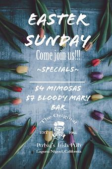 Product: Join us on Easter Sunday! - The Original Patsy's Irish Pub, Laguna Niguel in Laguna Niguel, CA Bars & Grills