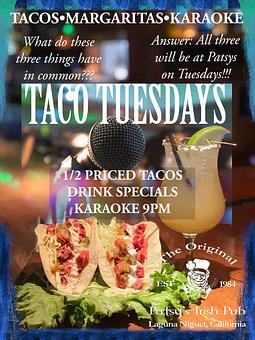 Product - The Original Patsy's Irish Pub, Laguna Niguel in Laguna Niguel, CA Bars & Grills