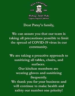 Product - The Original Patsy's Irish Pub, Laguna Niguel in Laguna Niguel, CA Bars & Grills