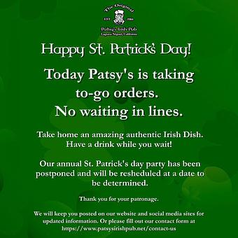 Product - The Original Patsy's Irish Pub, Laguna Niguel in Laguna Niguel, CA Bars & Grills