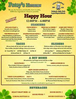 Product - The Original Patsy's Irish Pub, Laguna Niguel in Laguna Niguel, CA Bars & Grills