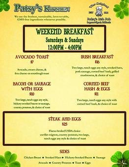 Product - The Original Patsy's Irish Pub, Laguna Niguel in Laguna Niguel, CA Bars & Grills