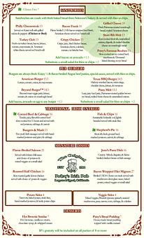 Product - The Original Patsy's Irish Pub, Laguna Niguel in Laguna Niguel, CA Bars & Grills
