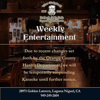 Product - The Original Patsy's Irish Pub, Laguna Niguel in Laguna Niguel, CA Bars & Grills
