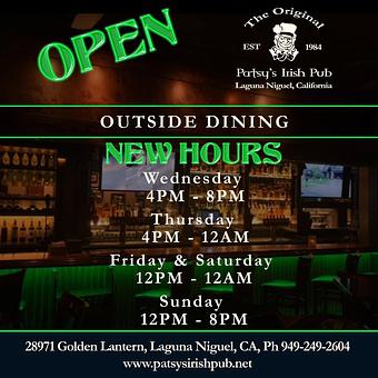 Product - The Original Patsy's Irish Pub, Laguna Niguel in Laguna Niguel, CA Bars & Grills