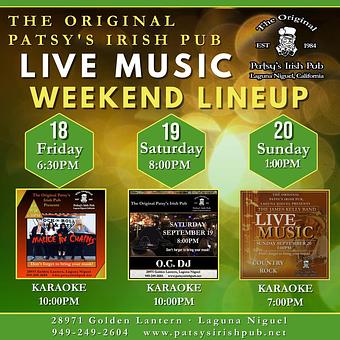 Product - The Original Patsy's Irish Pub, Laguna Niguel in Laguna Niguel, CA Bars & Grills