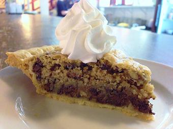 Product: Chocolate Chip Pie with Whipped Cream - The Pantry Restaurant in McKinney, TX American Restaurants Product: Chocolate Chip Pie with Whipped Cream - The Pantry Restaurant in McKinney, TX American Restaurants