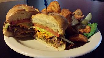 Product: Crunchy Taco Burger - The Pheasant in Hermiston, OR American Restaurants