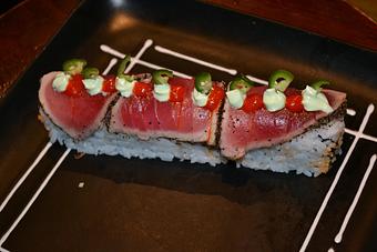 Product: Crabby Tuna Roll - The Sarah Street Grill in Stroudsburg, PA Hamburger Restaurants