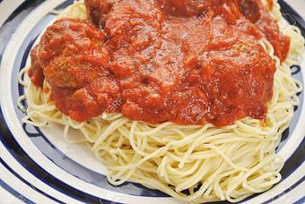 Product: Spaghetti with 2 meatballs! - The Spaghetti Junction in New Albany, IN Italian Restaurants