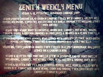 Product - The Zenith in Southside - Pittsburgh, PA Vegetarian Restaurants