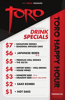 Product - Toro Sushi Bar Lounge in West Ontario / Upland - Ontario, CA Japanese Restaurants