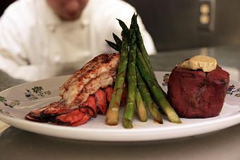 Product: Surf & Turf-- two delicious concepts cooked to perfection - Trader Vic's in Downtown - Atlanta, GA American Restaurants Product: Surf & Turf-- two delicious concepts cooked to perfection - Trader Vic's in Downtown - Atlanta, GA American Restaurants