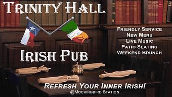 Product - Trinity Hall Irish Pub in SMU - North Dallas - Greenville Ave - Dallas, TX American Restaurants