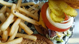 Product: Bacon cheeseburger basket - Trio Bar & Grill in Enderlin, ND American Restaurants