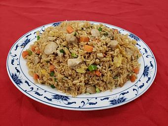 Product: Chicken fried rice dinner size - Tsing Tsao Chinese Fast Food in Des Moines, IA Chinese Restaurants