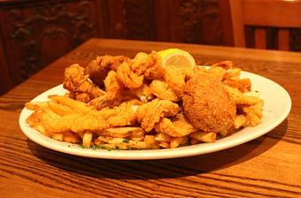 Product: shrimp, catfish, oysters and crabcakes - Two Tony's Restaurant in New Orleans, LA Italian Restaurants