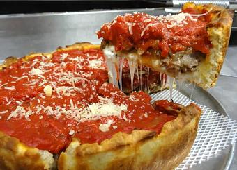 Product: Meatball House Deep Dish Pizza - Union Pizza Company in Border of El Segundo and Manhattan Beach - Manhattan Beach, CA Pizza Restaurant