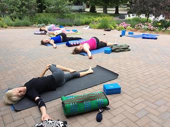 Product: Flower Garden Yoga at the Leland Lodge - Union Yoga in Leland MI - Leland, MI Yoga Instruction