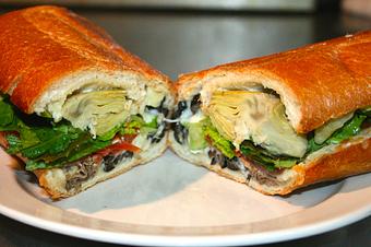 Product: Vegetarian Sandwich - Upper Crust Pizza & Pasta in Westside Santa Cruz - Santa Cruz, CA Pizza Restaurant