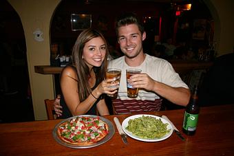 Product: Gluten Free Penne pasta with pesto, and a Gluten Free Pizza with tomatoes, and fresh basil - Upper Crust Pizza & Pasta in Westside Santa Cruz - Santa Cruz, CA Pizza Restaurant